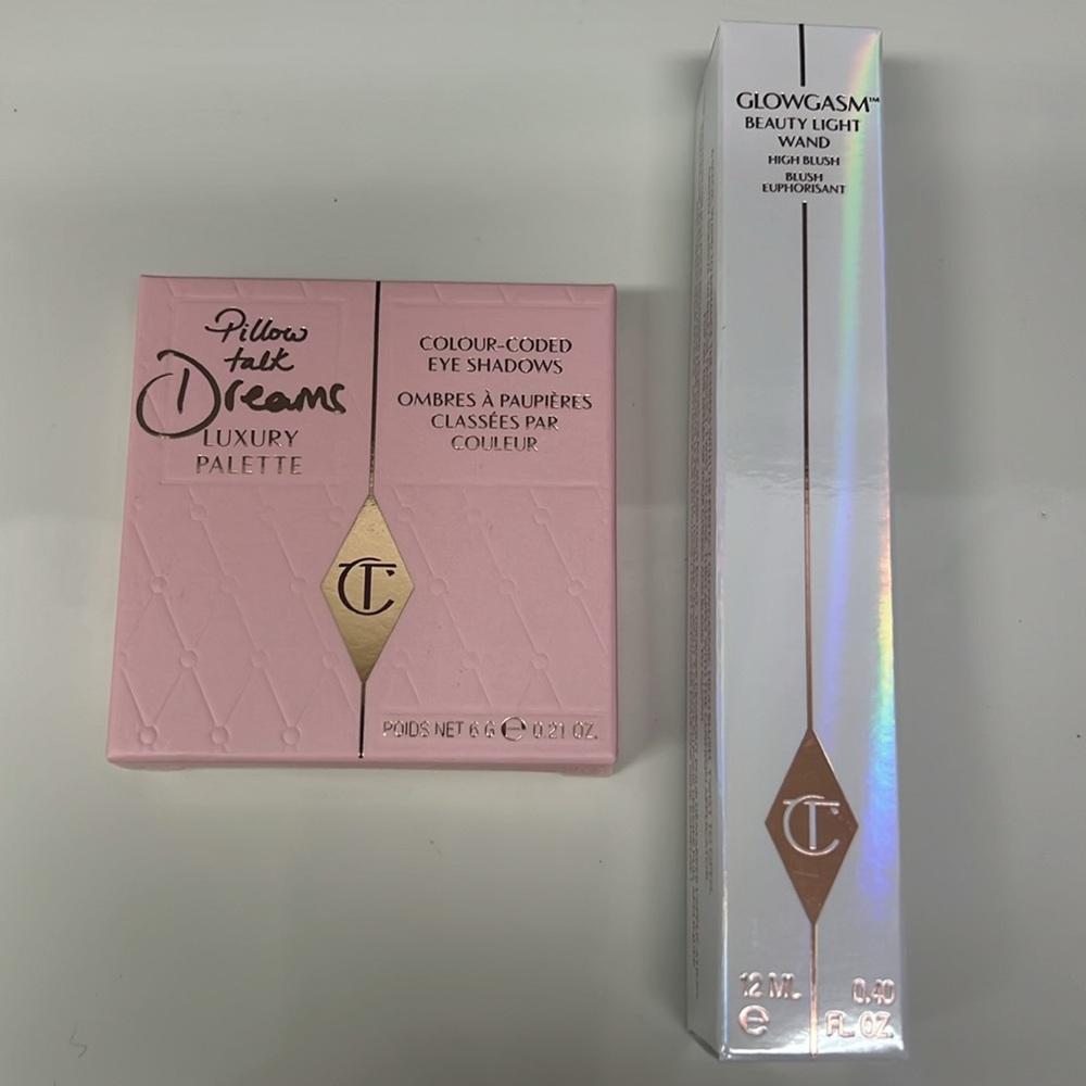 NEW Charlotte Tilbury Pillow Talk Dreams Palette & Pinkham Glowgasm Beauty Wand - Picture 6 of 6